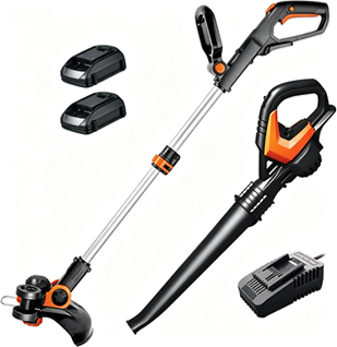 20V 12" 2-in-1 Cordless String Trimmer & Electric Lawn Edger, WG163 | Command Feed, Works for Lawn Weed Removal Tasks, 2 x 2.0Ah Batteries & Charger Included, PowerShare